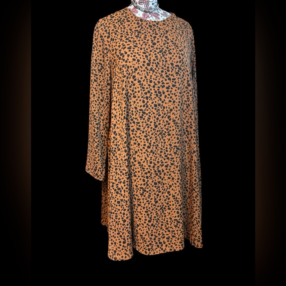 Glamorous Bloom Animal Print Long Sleeve Dress Size 12